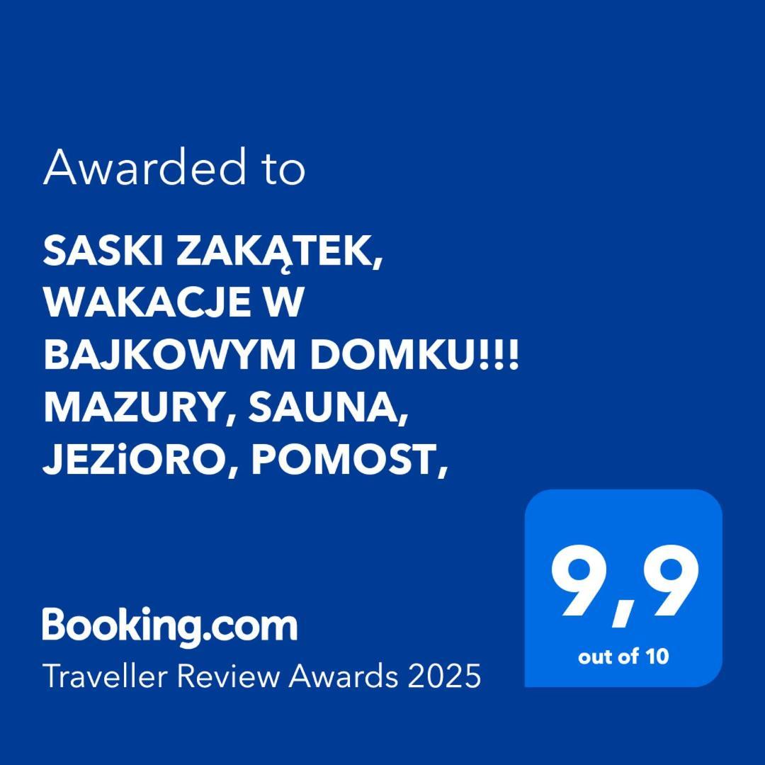Saski Zakatek, W Bajkowym Domku!!! Mazury, Sauna, Jezioro, Pomost, Villa